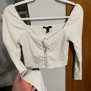 Long sleeve threaded going out top